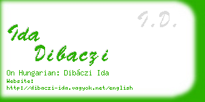 ida dibaczi business card